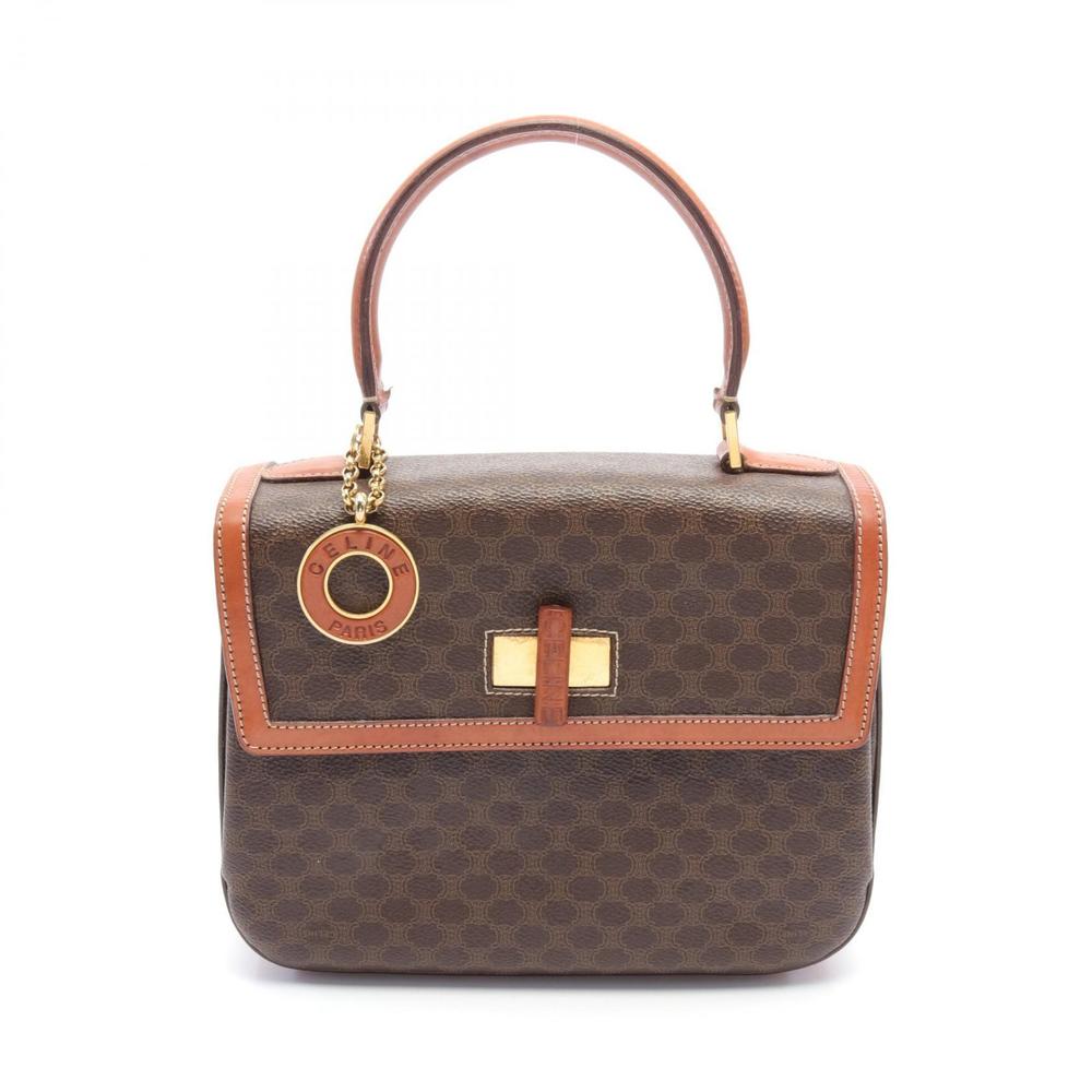 Celine Macadam Canvas Handbag Brown - image 1